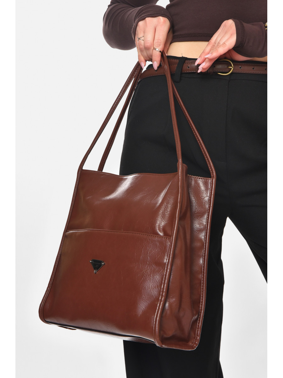 Сумка женская из экокожи терракотового цвета МН-39981 210590C