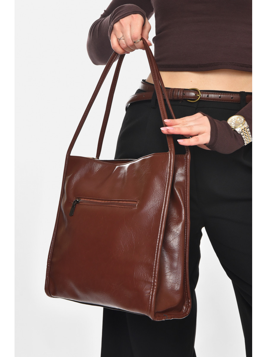 Сумка женская из экокожи терракотового цвета МН-39981 210590C
