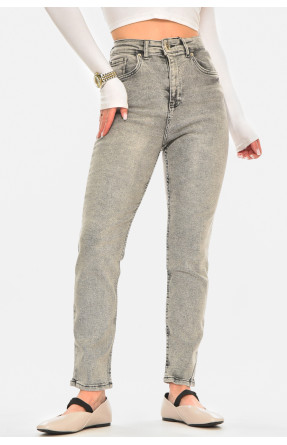 Джинси жіночі однотонні сірого кольору 00583/2 210597C