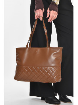 Сумка жіноча з екошкіри коричневого кольору МН-6340 210602C