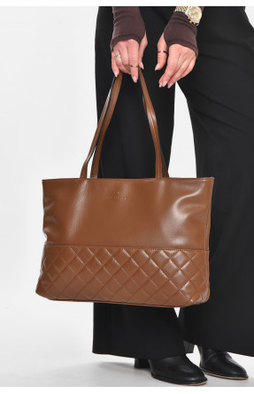 Сумка женская из экокожи коричневого цвета МН-6340 210602C