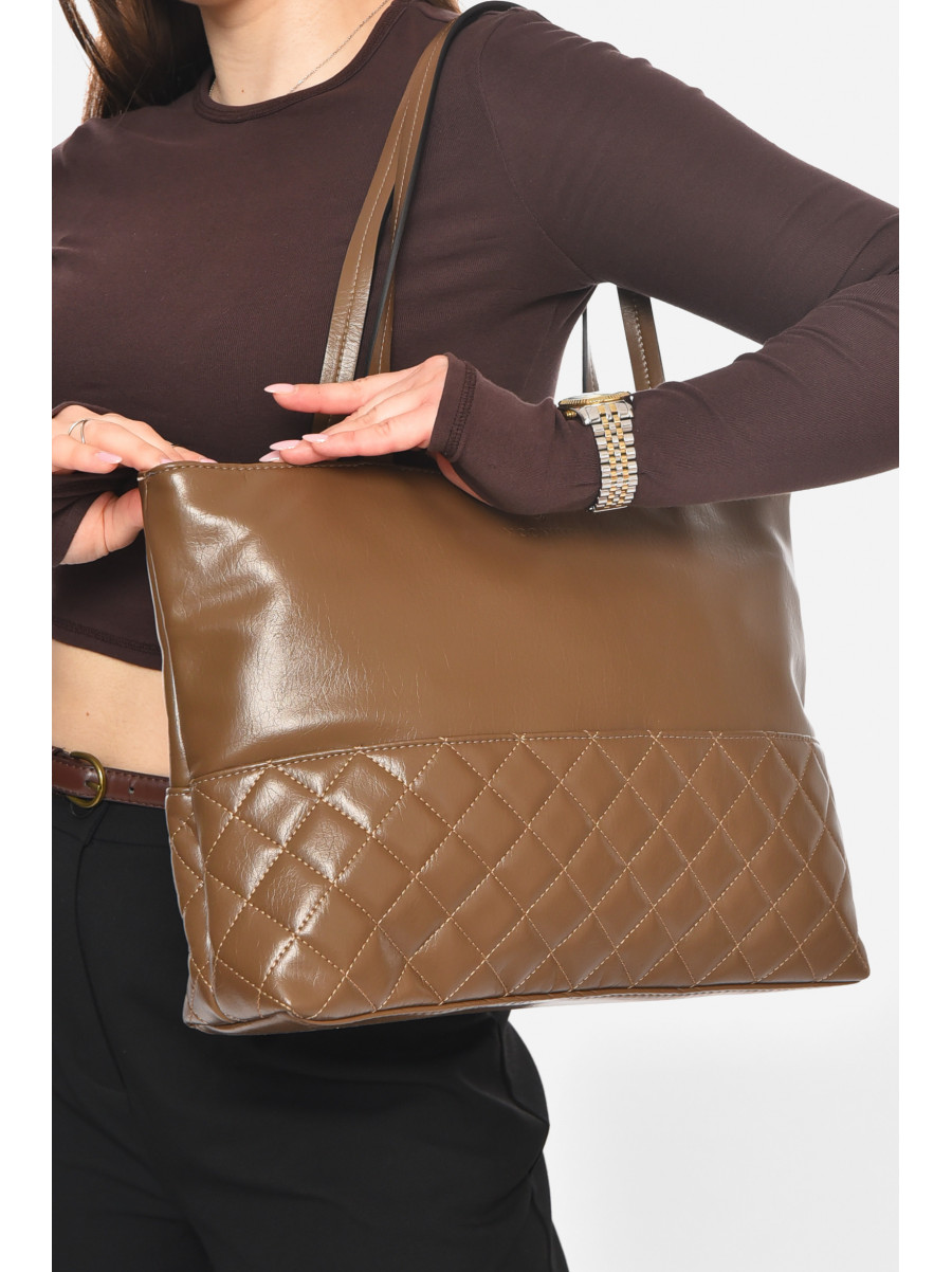 Сумка женская из экокожи цвета хаки МН-6340 210604C