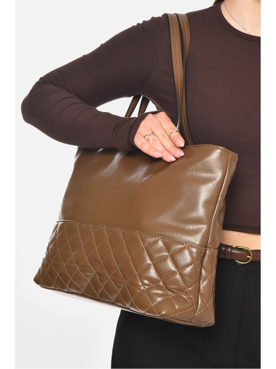 Сумка женская из экокожи цвета хаки МН-6340 210604C