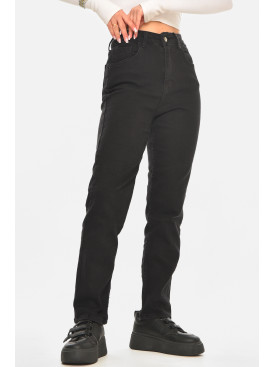 Джинсы женские однотонные черного цвета 00761 210606C Джинсы женские однотонные черного цвета 00761 210606C