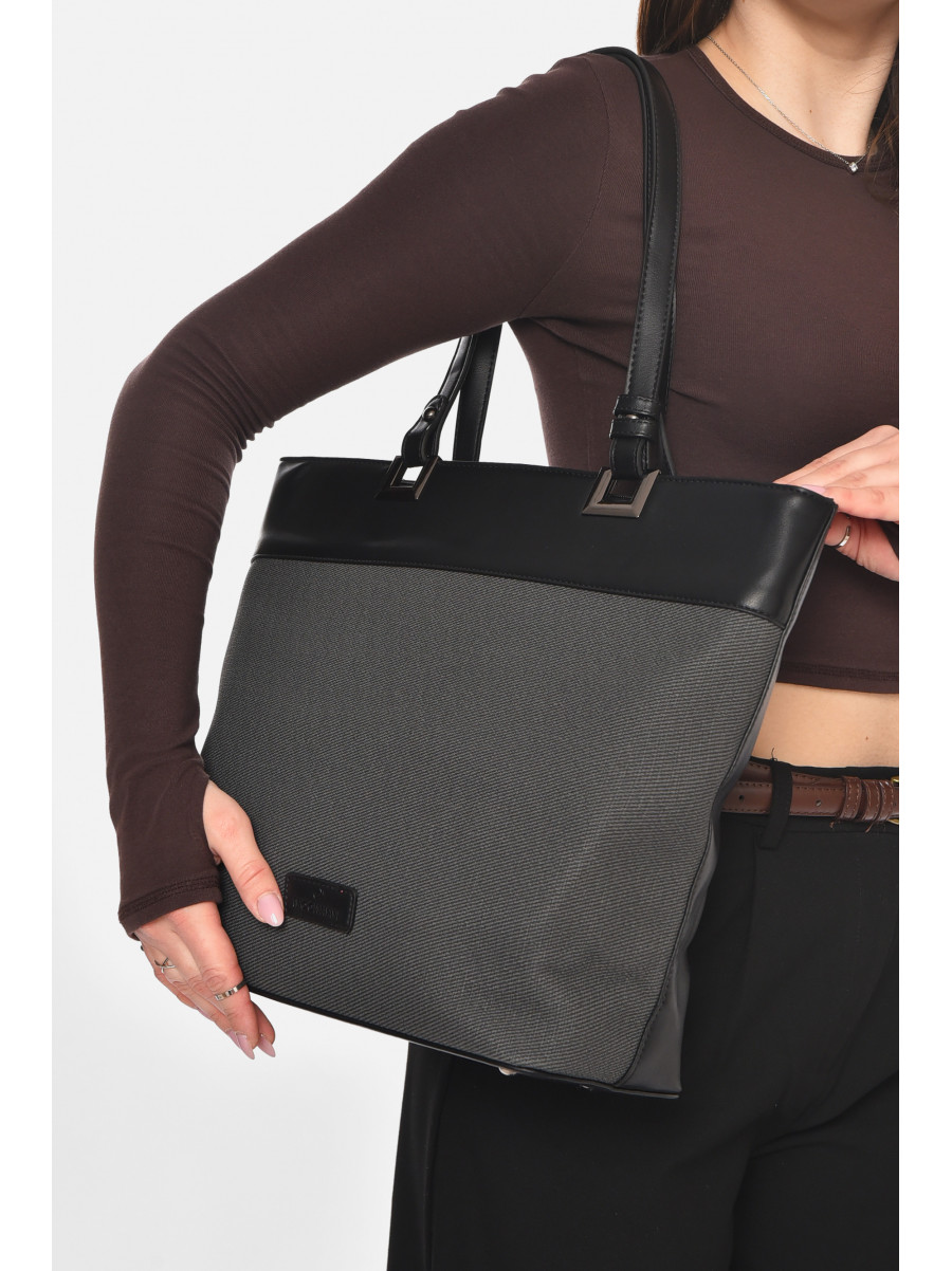 Сумка женская из экокожи черного цвета МН-39997 210607C