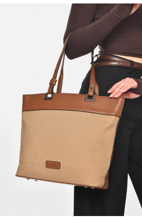 Сумка женская из экокожи светло-коричневого цвета МН-39997 210608C