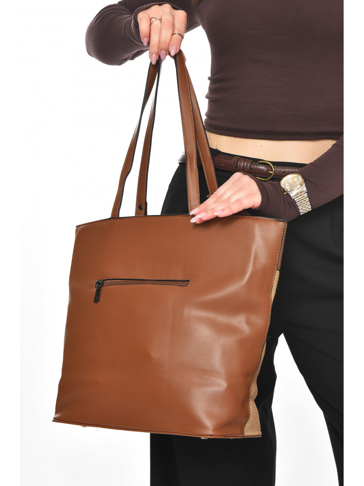 Сумка женская из экокожи светло-коричневого цвета МН-39997 210608C