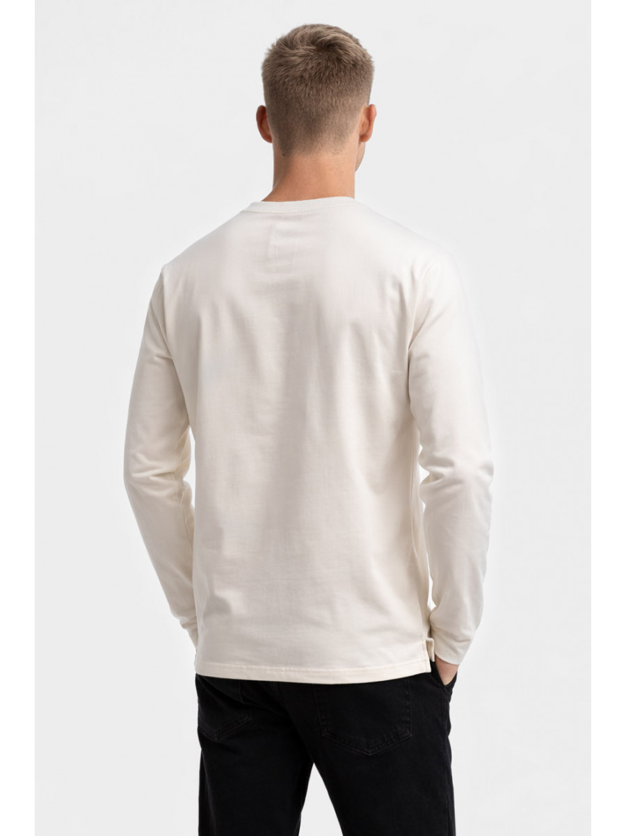 Свитшот мужской белого цвета с принтом 7717 210609C