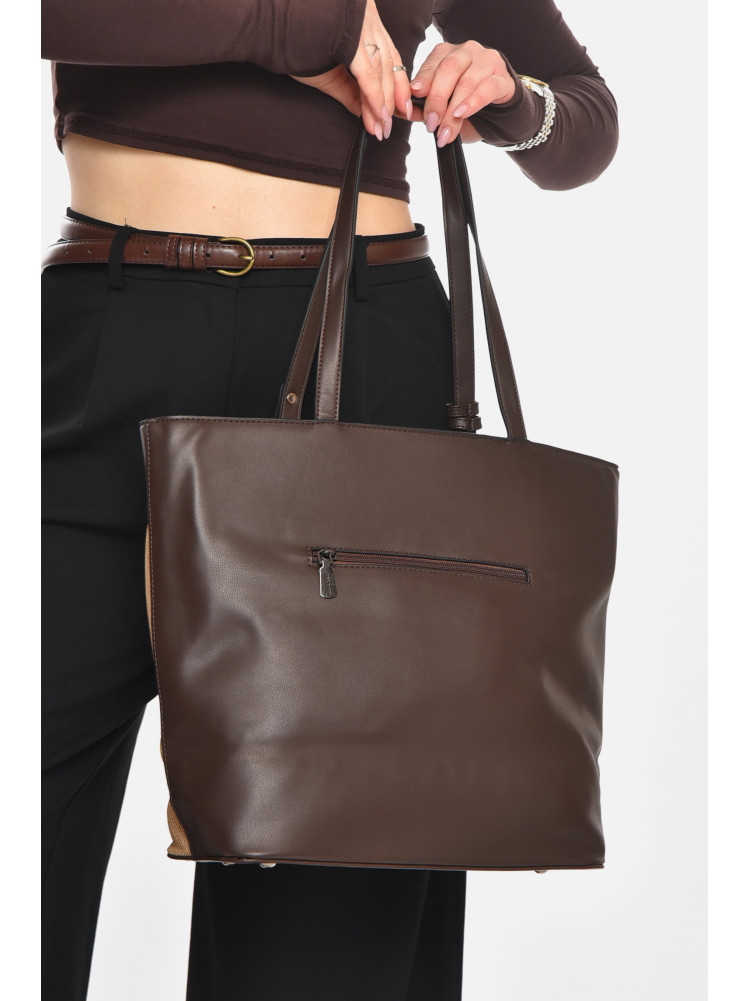 Сумка женская из экокожи темно-коричневого цвета МН-39997 210612C
