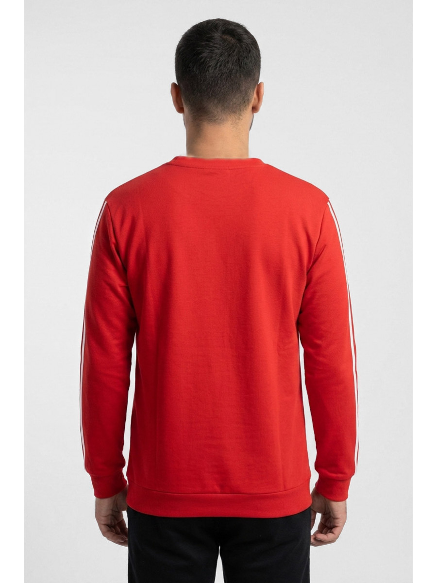 Свитшот мужской красного цвета с принтом 7719 210618C