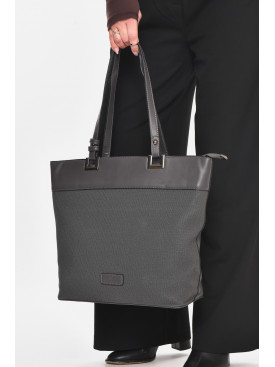 Сумка женская из экокожи темно-серого цвета МН-39997 210619C