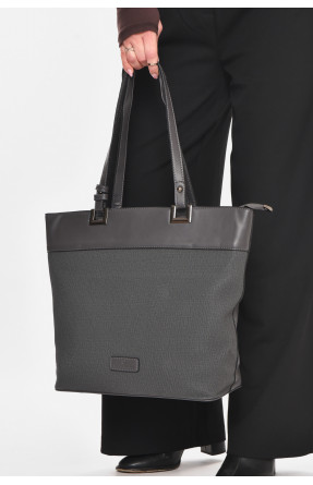 Сумка женская из экокожи темно-серого цвета МН-39997 210619C