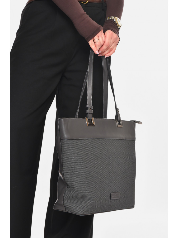 Сумка женская из экокожи темно-серого цвета МН-39997 210619C