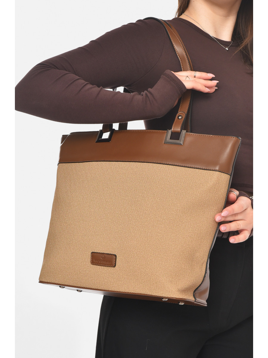 Сумка женская из экокожи коричневого цвета МН-39997 210621C