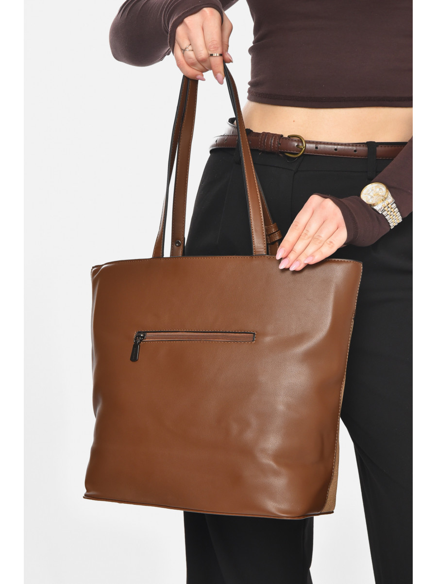 Сумка женская из экокожи коричневого цвета МН-39997 210621C