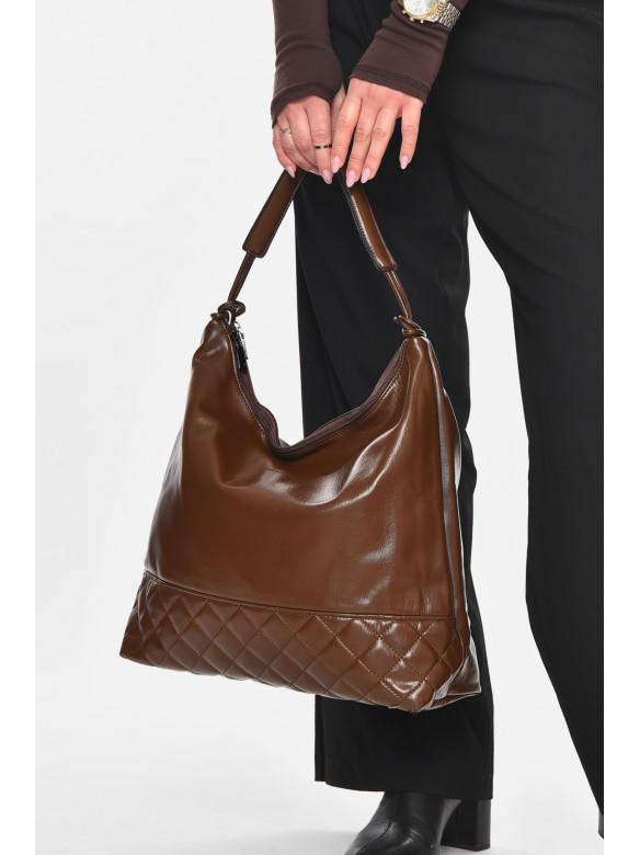 Сумка женская из экокожи коричневого цвета МН-39983 210624C