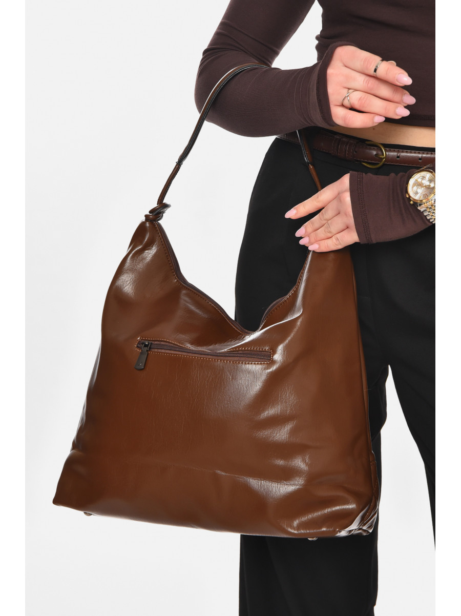 Сумка женская из экокожи коричневого цвета МН-39983 210624C