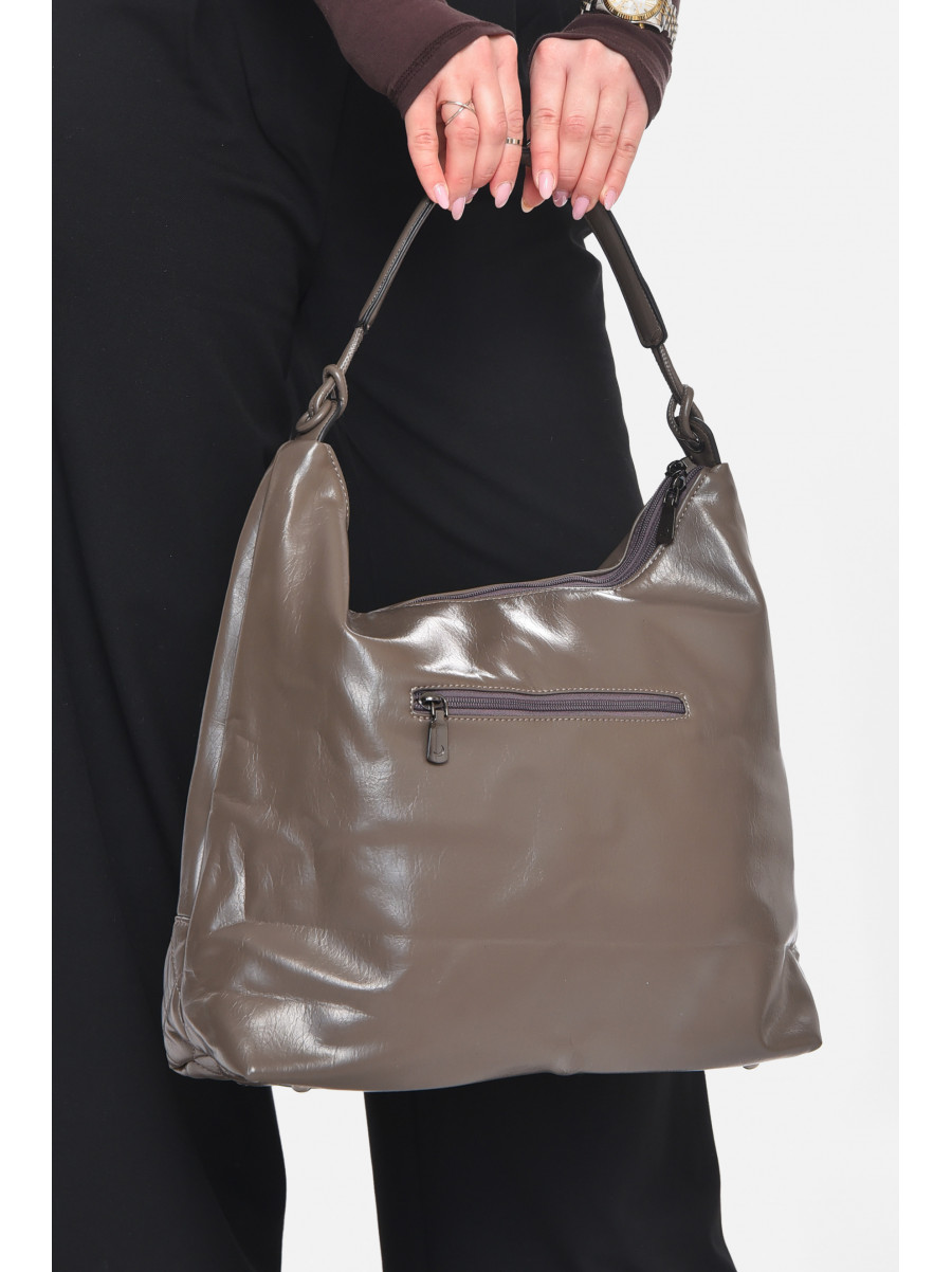 Сумка женская из экокожи серого цвета МН-39983 210625C