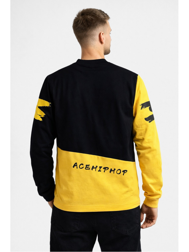 Свитшот мужской черного цвета с принтом 7713 210628C