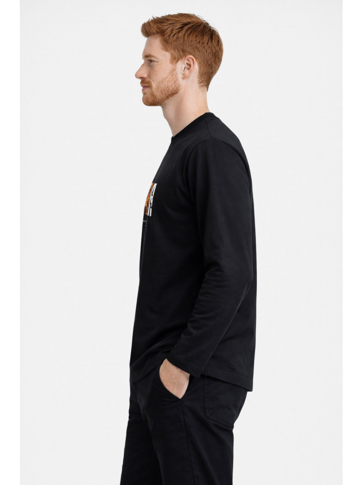 Свитшот мужской черного цвета с принтом 7712 210632C