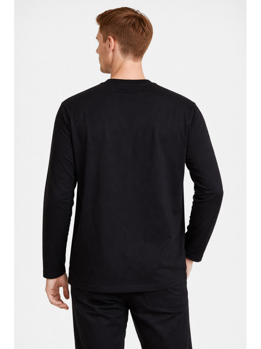 Свитшот мужской черного цвета с принтом 7712 210632C