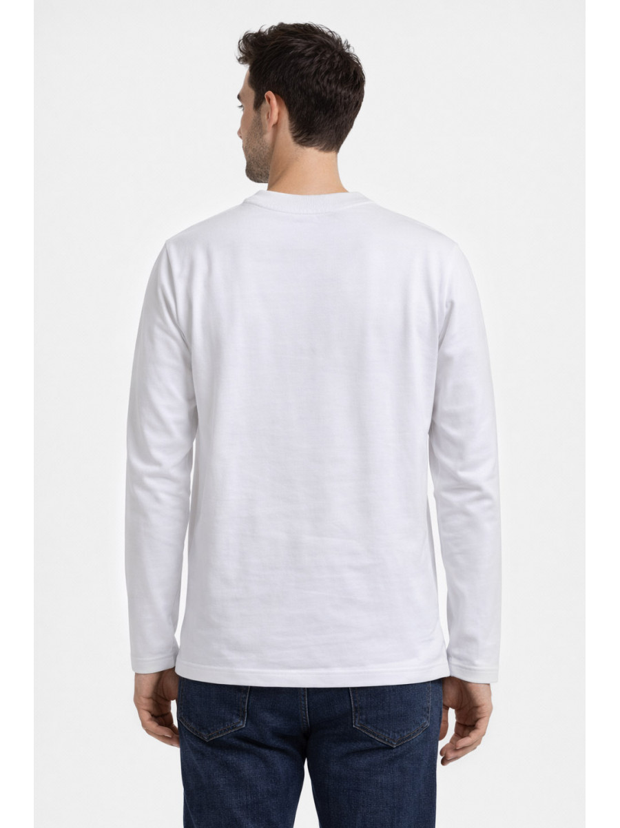 Свитшот мужской белого цвета с принтом 7712 210633C