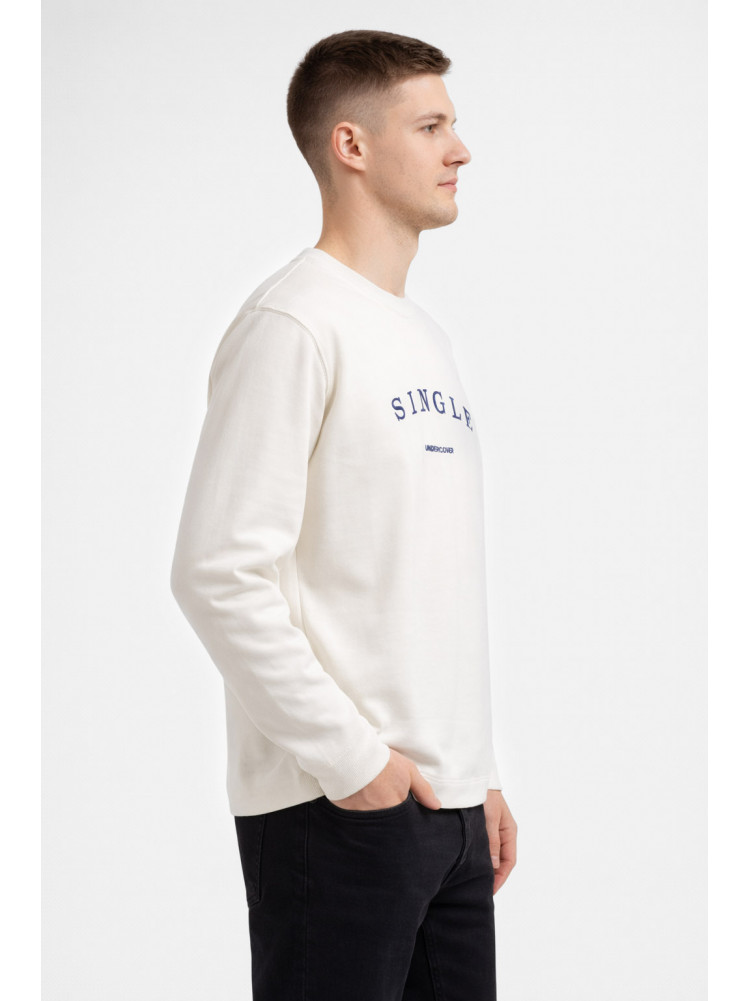 Свитшот мужской белого цвета с принтом 7718 210635C