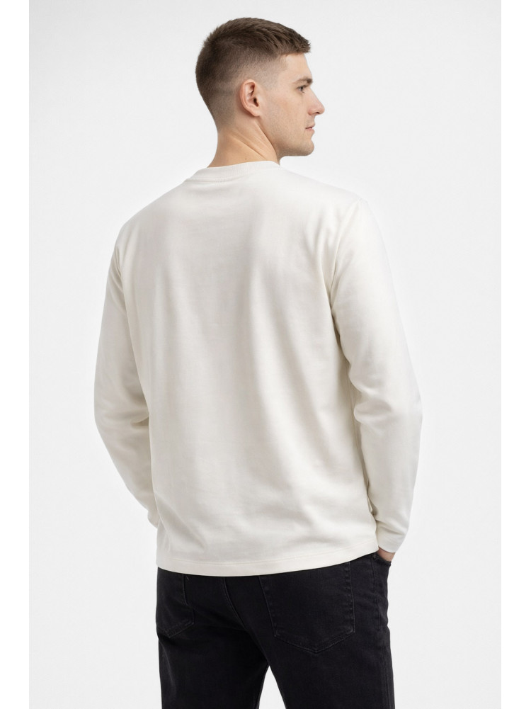 Свитшот мужской белого цвета с принтом 7718 210635C