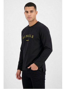 Свитшот мужской черного цвета с принтом 7718 210636C