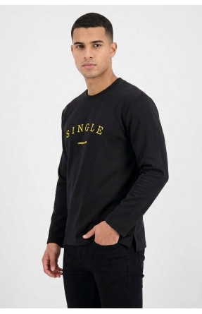 Свитшот мужской черного цвета с принтом 7718 210636C