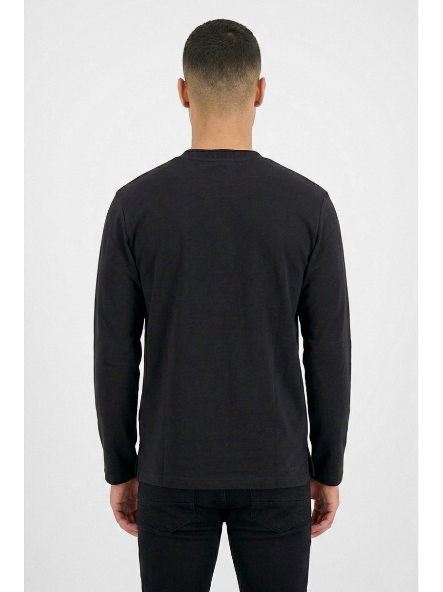 Свитшот мужской черного цвета с принтом 7718 210636C