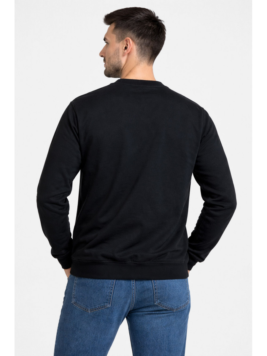 Свитшот мужской черного цвета с принтом а-21 210637C