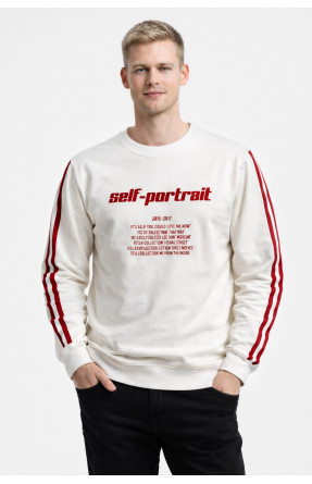 Свитшот мужской белого цвета с принтом 7725 210641C