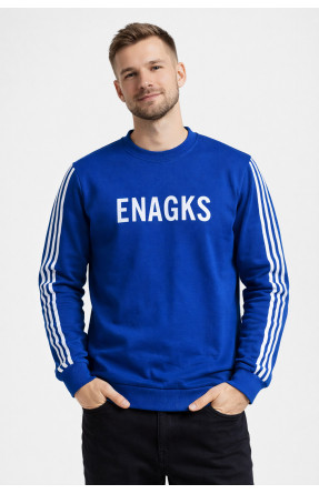 Свитшот мужской синего цвета с принтом 7720 210642C