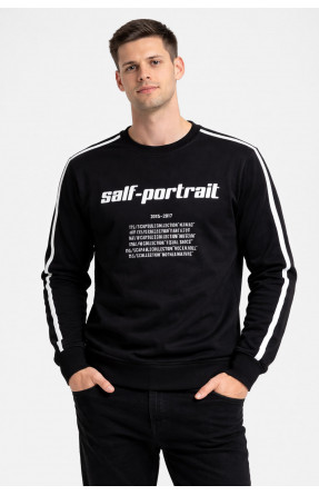 Свитшот мужской черного цвета с принтом 7725 210643C