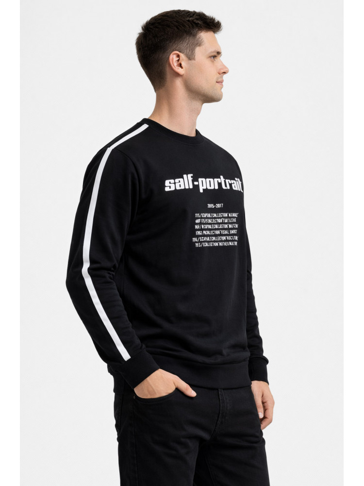 Свитшот мужской черного цвета с принтом 7725 210643C