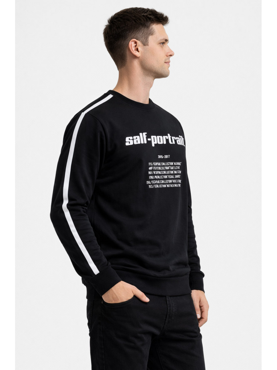 Свитшот мужской черного цвета с принтом 7725 210643C