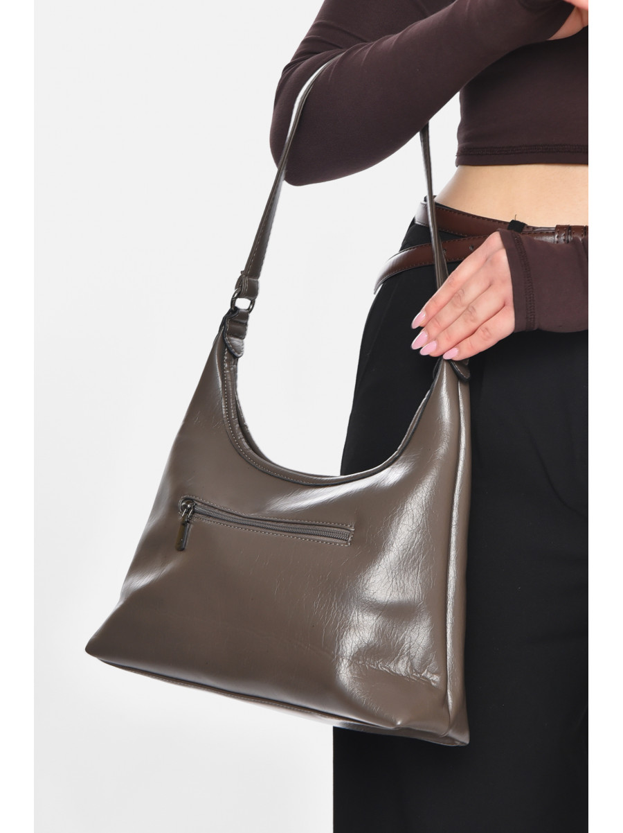 Сумка женская из экокожи серого цвета МН-39960 210647C