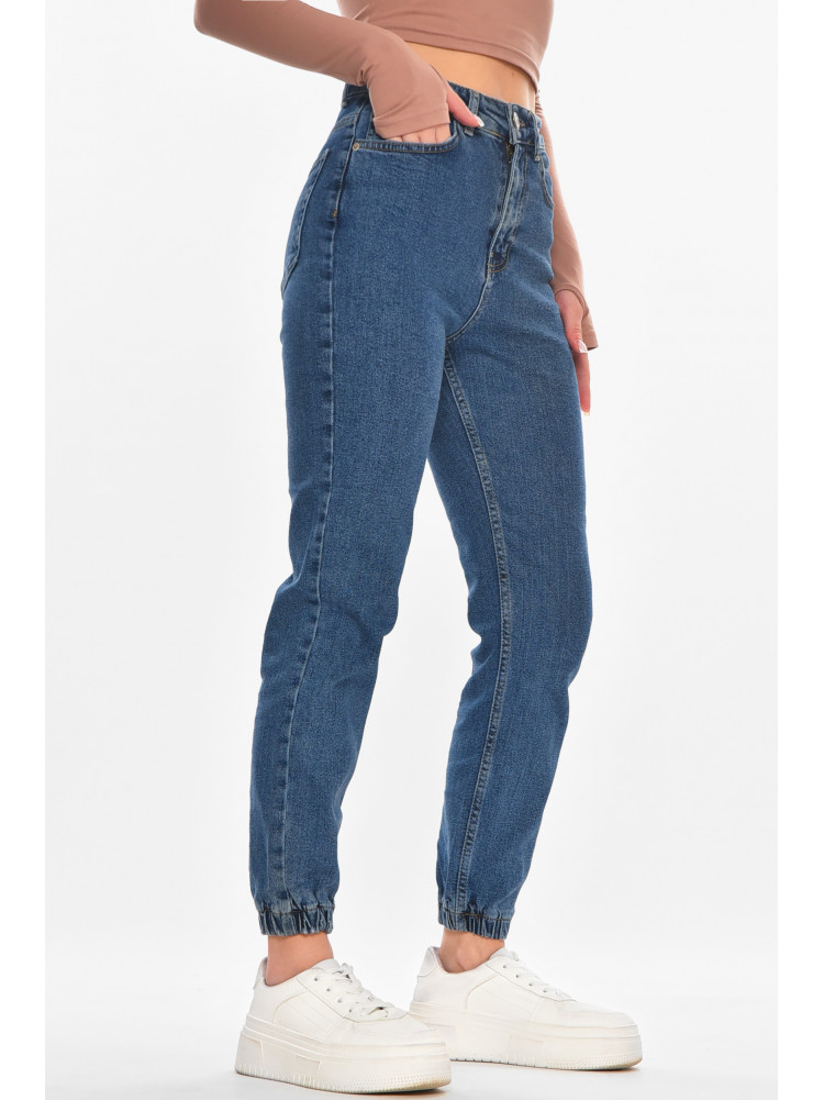 Джинсы женские однотонные синего цвета 0145 210652C