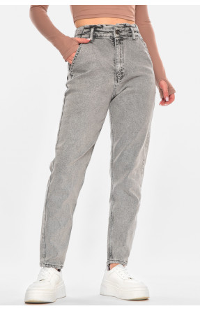 Джинсы женские однотонные серого цвета 1002 210660C