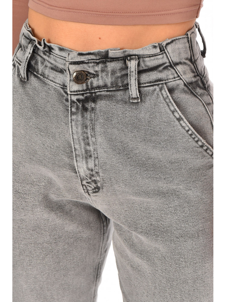 Джинсы женские однотонные серого цвета 1002 210660C