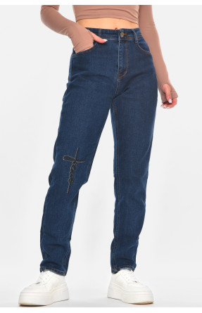 Джинсы женские однотонные тёмно-синего цвета 1969 210663C Джинсы женские однотонные тёмно-синего цвета 1969 210663C