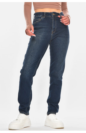 Джинсы женские однотонные тёмно-синего цвета 1113 210664C Джинсы женские однотонные тёмно-синего цвета 1113 210664C