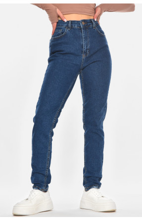 Джинсы женские однотонные тёмно-синего цвета 3026 210665C Джинсы женские однотонные тёмно-синего цвета 3026 210665C