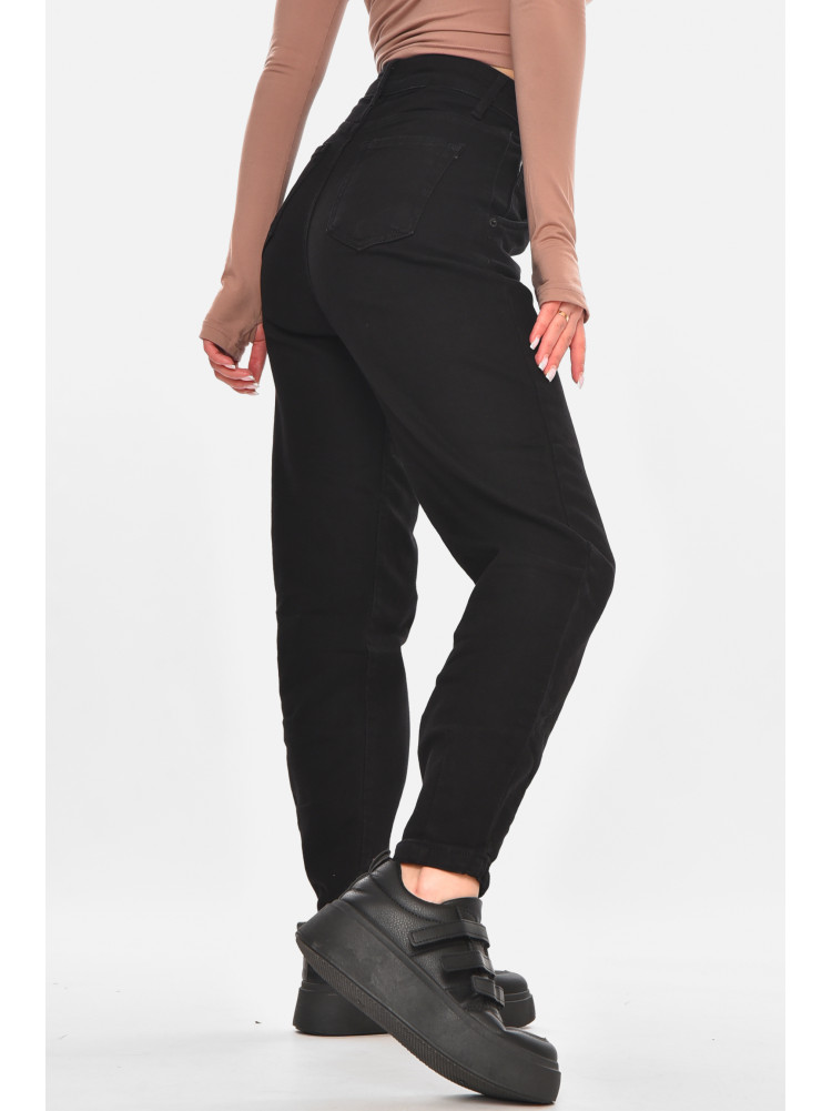 Джинсы женские однотонные черного цвета 00835 210669C
