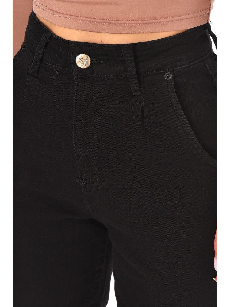 Джинсы женские однотонные черного цвета 00835 210669C