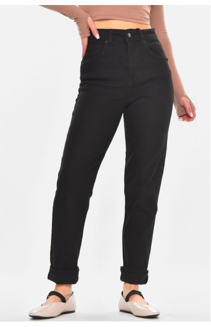 Джинсы женские однотонные черного цвета 00764 210670C Джинсы женские однотонные черного цвета 00764 210670C