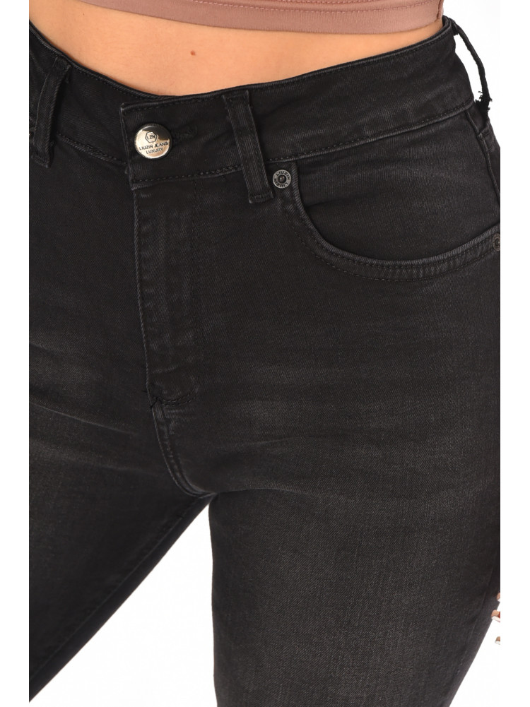Джинсы женские однотонные черного цвета 00207 210671C