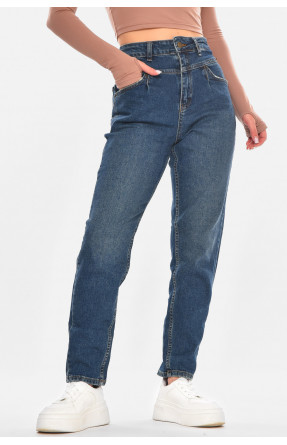 Джинсы женские однотонные тёмно-синего цвета 2567/2 210672C Джинсы женские однотонные тёмно-синего цвета 2567/2 210672C