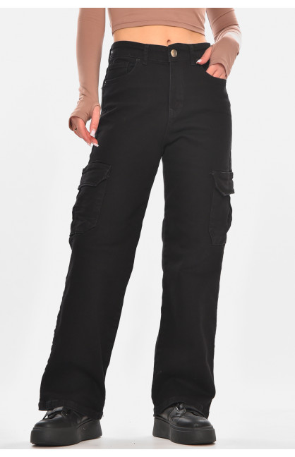 Джинсы женские однотонные черного цвета 00946 210674C Джинсы женские однотонные черного цвета 00946 210674C